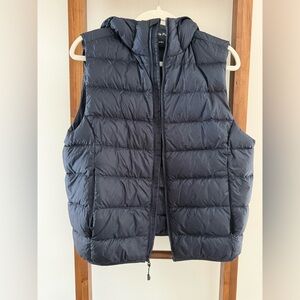 TNA Dark Blue Puffer Vest